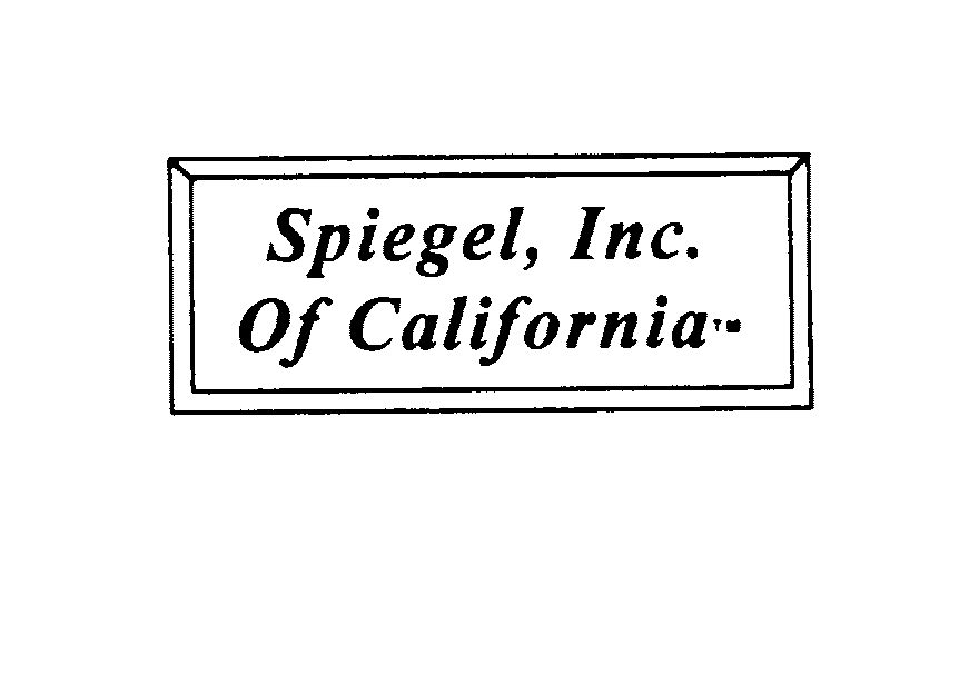  SPIEGEL, INC. OF CALIFORNIA