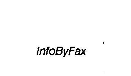 Trademark Logo INFOBYFAX