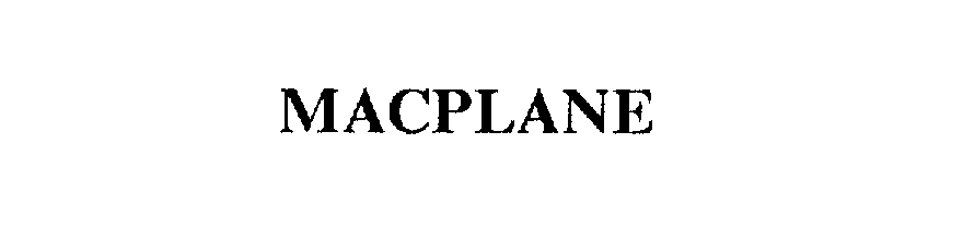 Trademark Logo MACPLANE
