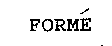 Trademark Logo FORME