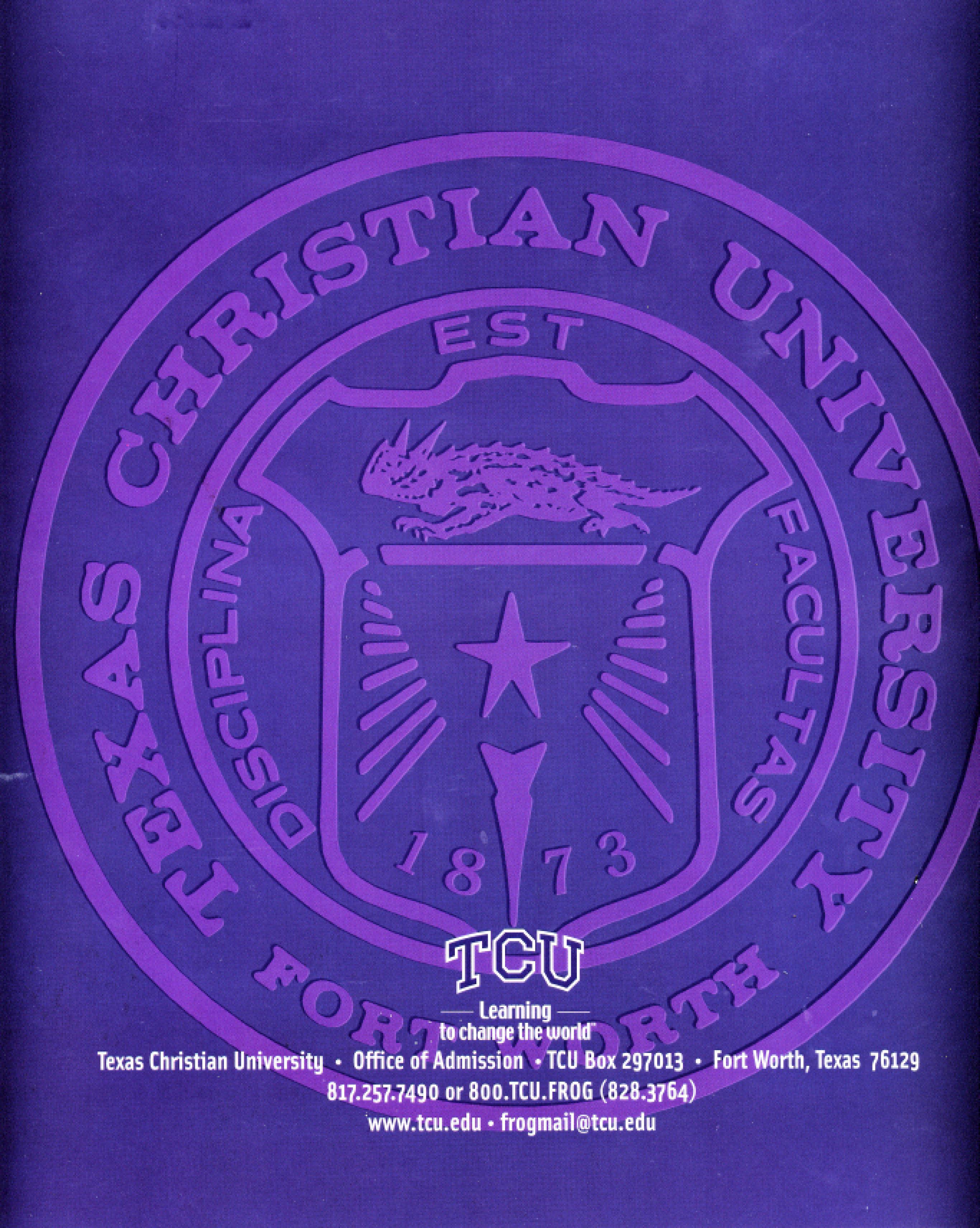 Trademark Logo TEXAS CHRISTIAN UNIVERSITY