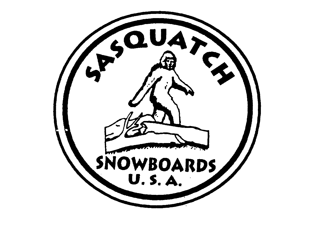 Trademark Logo SASQUATCH SNOWBOARDS U.S.A.