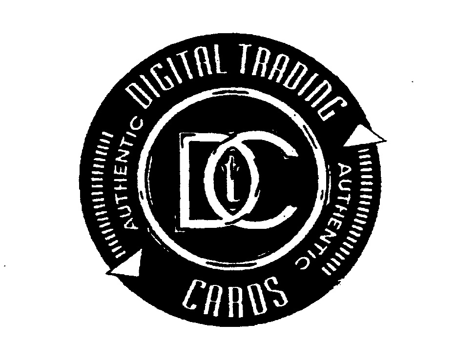 Trademark Logo DIGITAL TRADING CARDS AUTHENTIC DTC