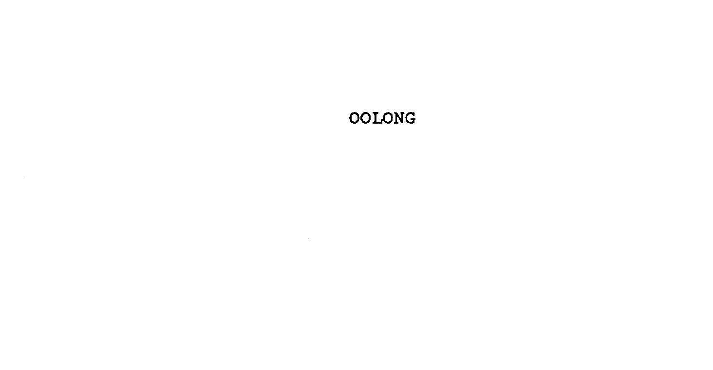 Trademark Logo OOLONG