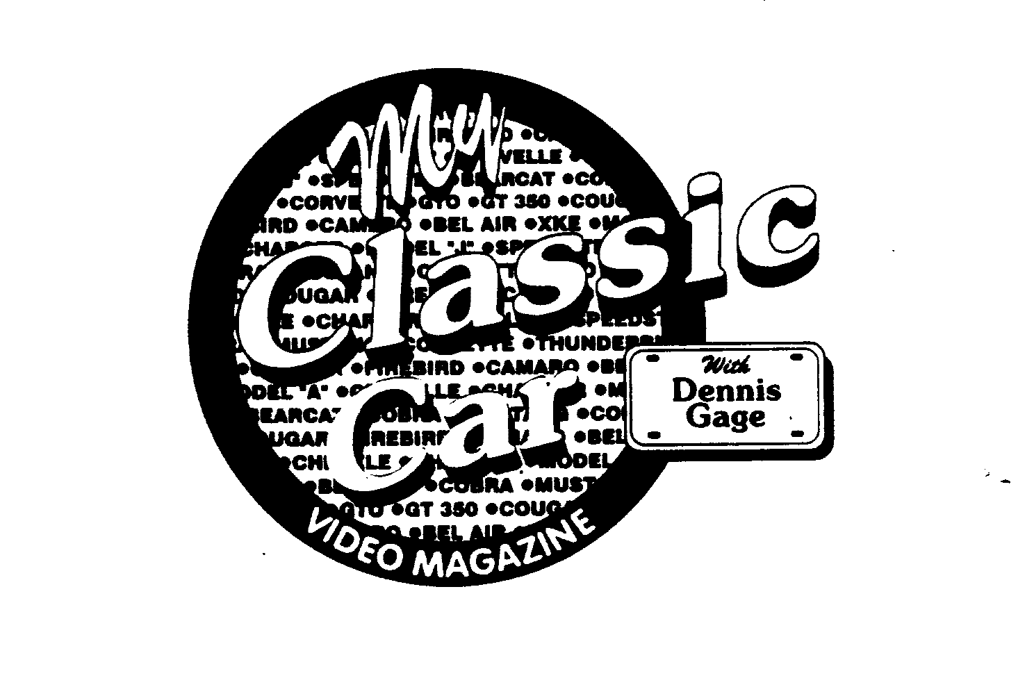 Trademark Logo MY CLASSIC CAR VIDEO MAGAZINE
