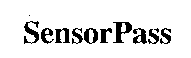 Trademark Logo SENSORPASS