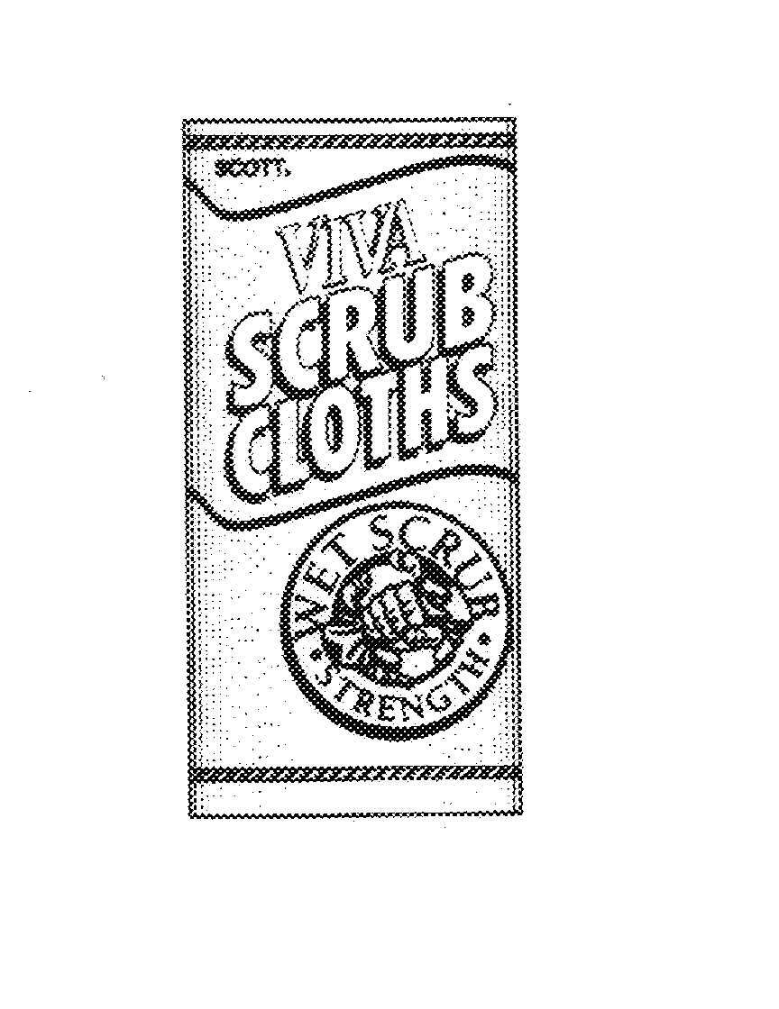  SCOTT VIVA SCRUB CLOTHS WET SCRUB STRENGTH