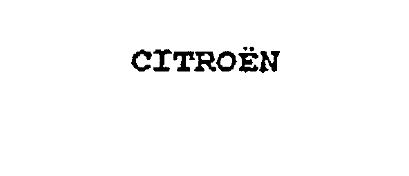 Trademark Logo CITROEN