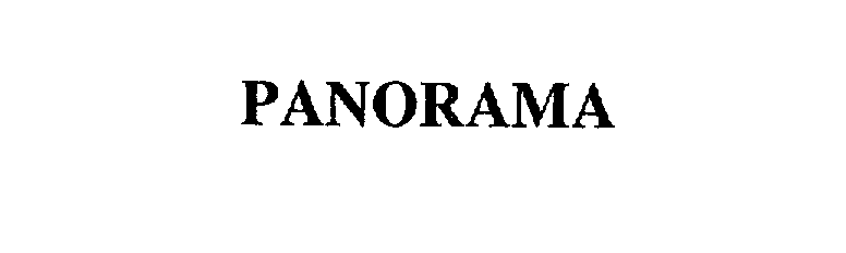 Trademark Logo PANORAMA