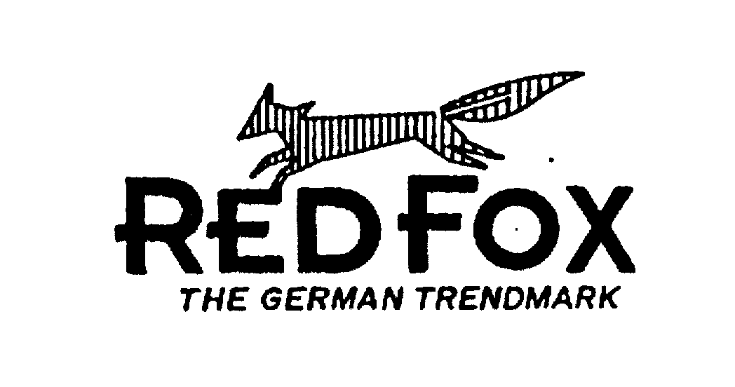 Trademark Logo RED FOX THE GERMAN TRENDMARK