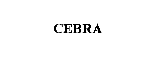 Trademark Logo CEBRA