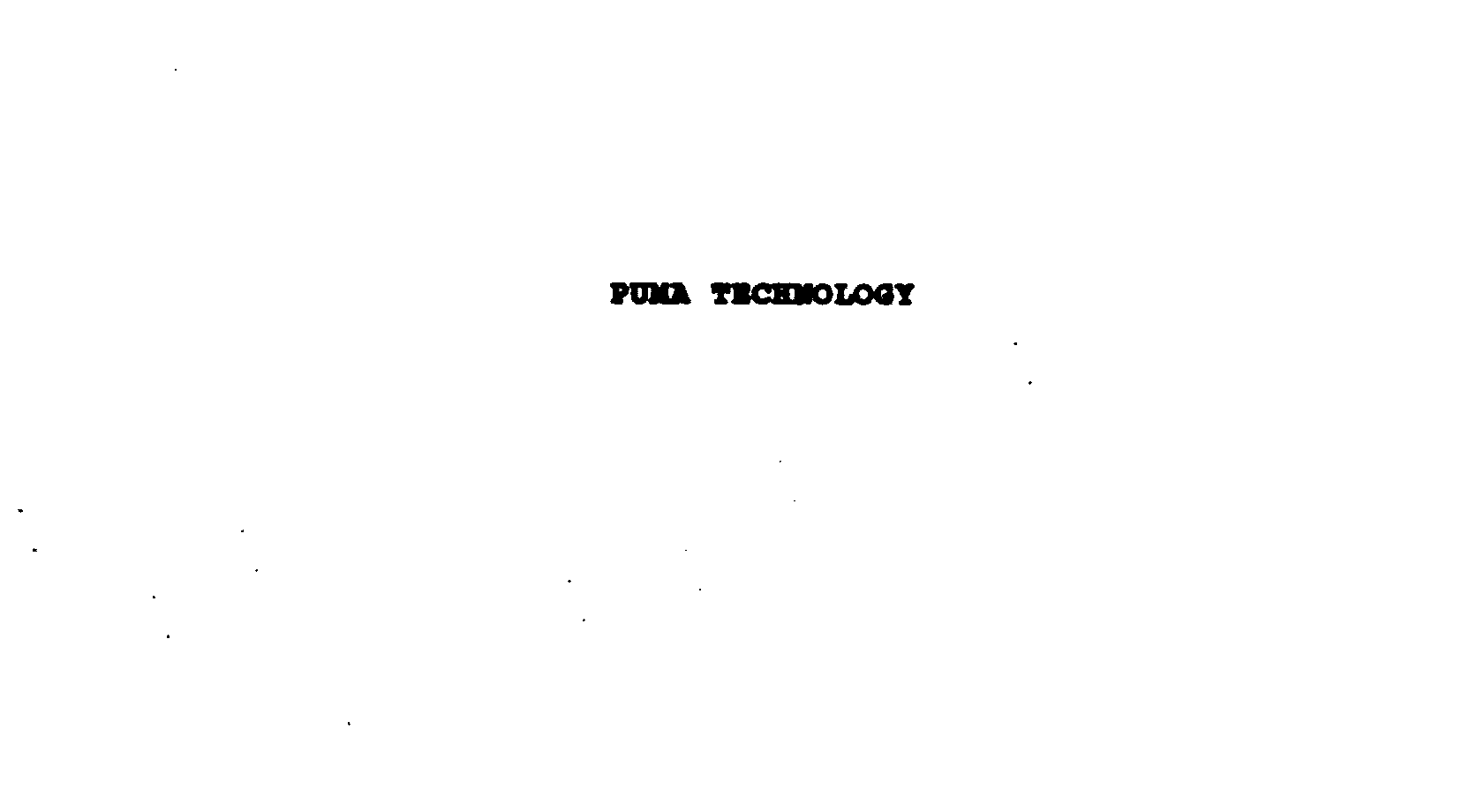 Trademark Logo PUMA TECHNOLOGY