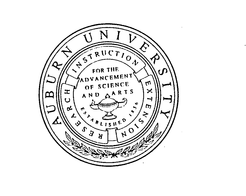 Trademark Logo AUBURN UNIVERSITY INSTRUCTION RESEARCH EXTENSION FOR THE ADVANCEMENT OF SCIENCE AND ARTS ESTABLISHED 1856