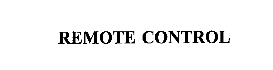 Trademark Logo REMOTE CONTROL