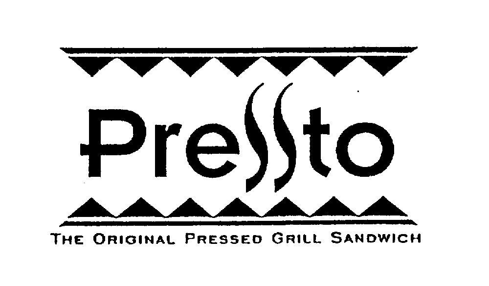  PRESSTO THE ORIGINAL PRESSED GRILL SANDWICH