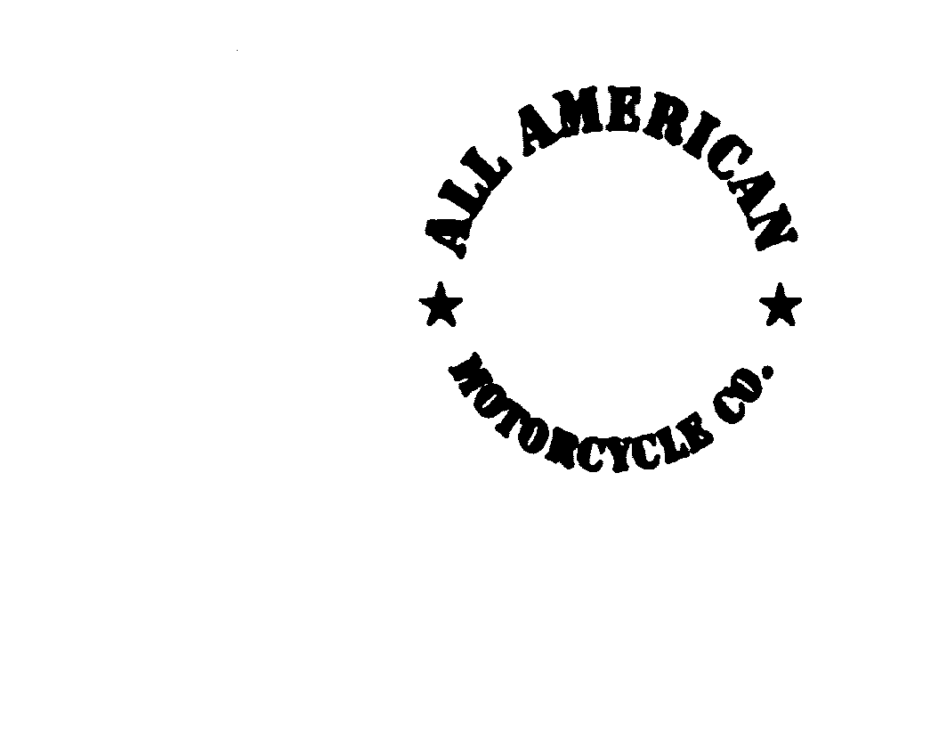 Trademark Logo ALL AMERICAN MOTORCYCLE CO.