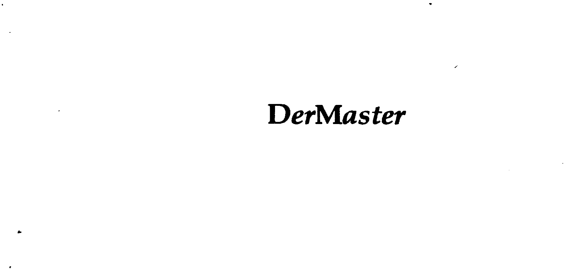 Trademark Logo DERMASTER