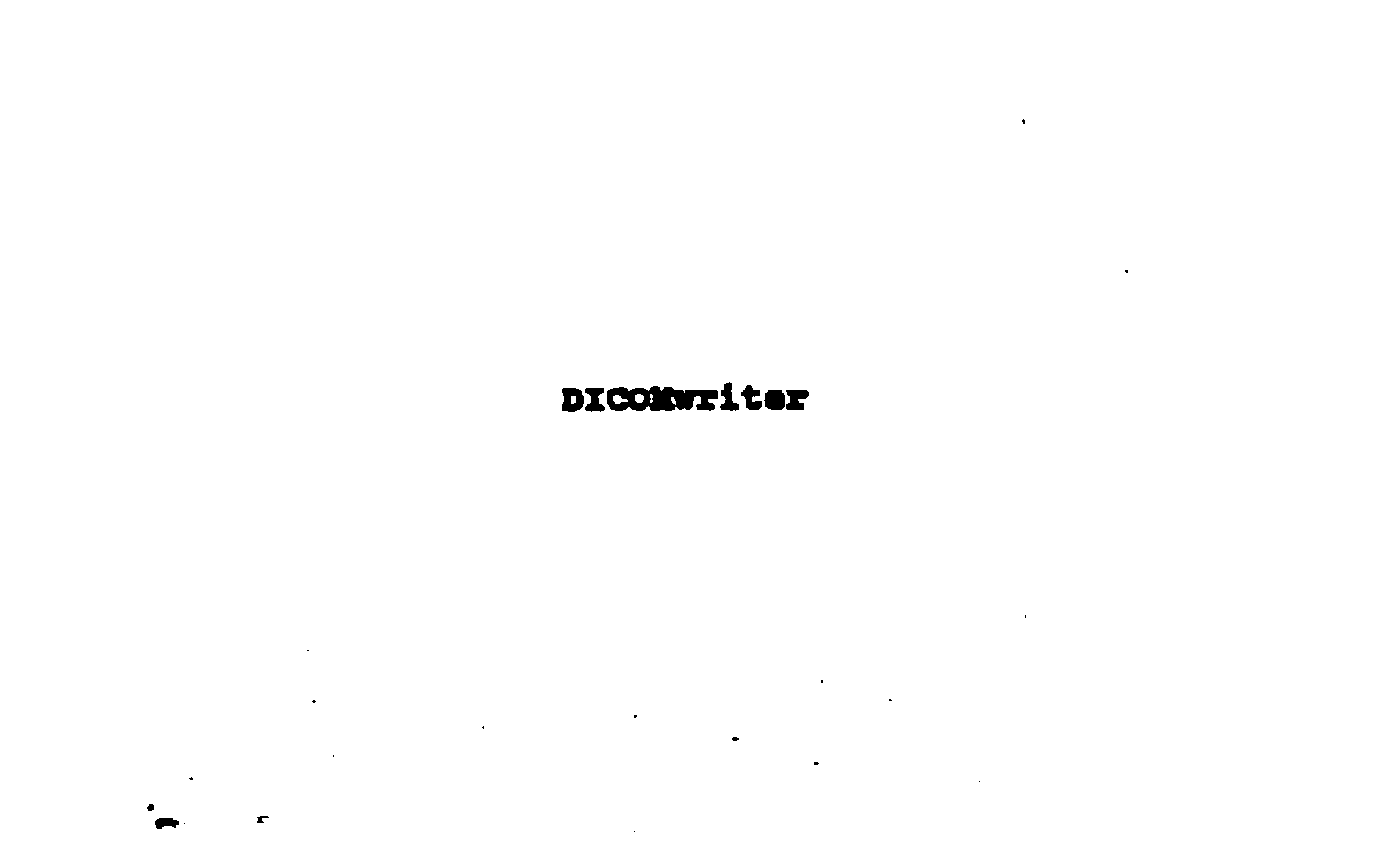 Trademark Logo DICOMWRITER