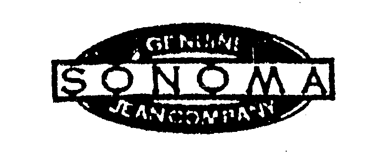Trademark Logo GENUINE SONOMA JEAN COMPANY