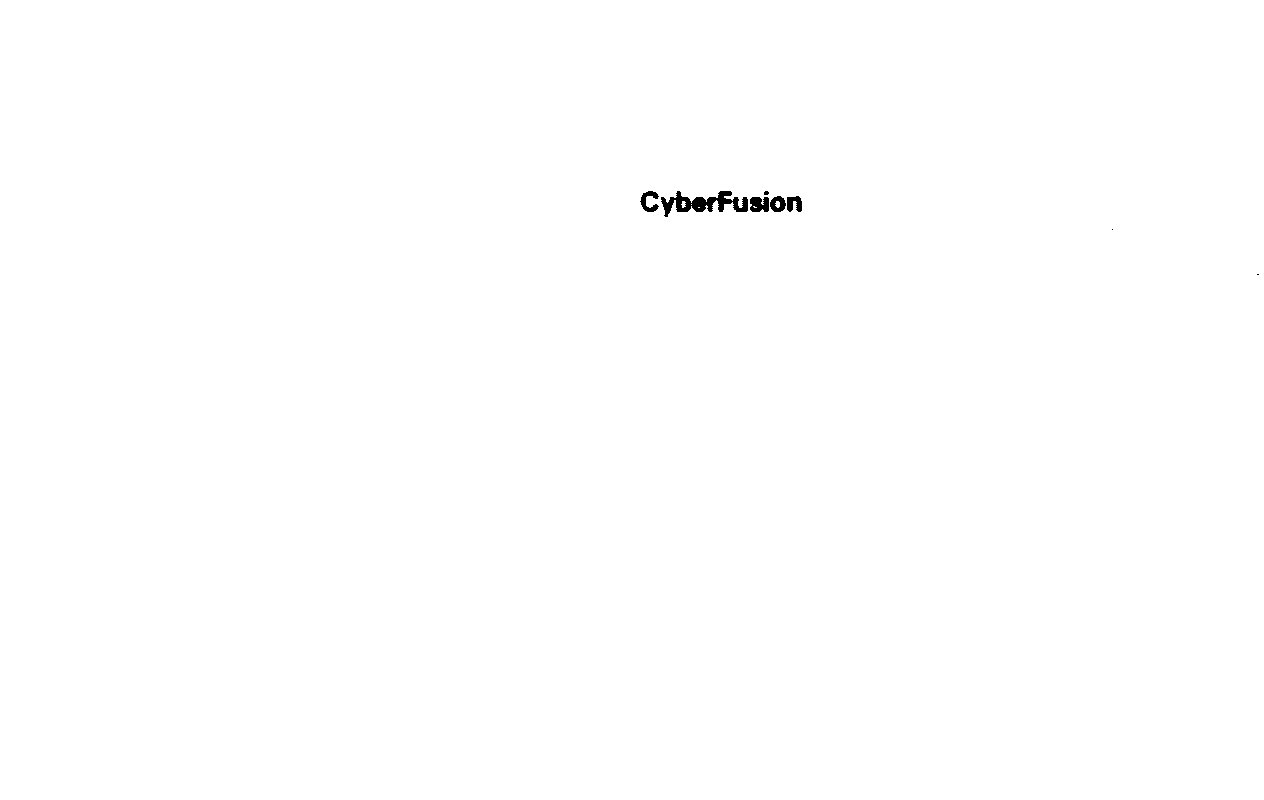 Trademark Logo CYBERFUSION