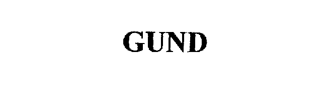 Trademark Logo GUND