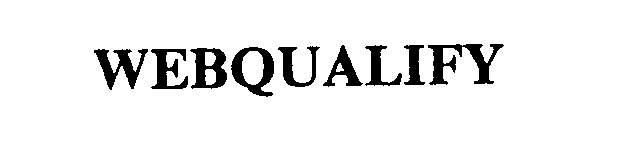 Trademark Logo WEBQUALIFY