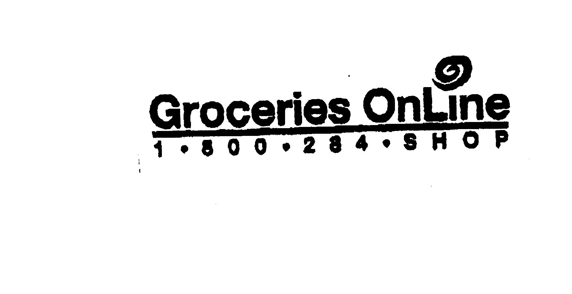 Trademark Logo GROCERIES ONLINE 1 800 284 SHOP