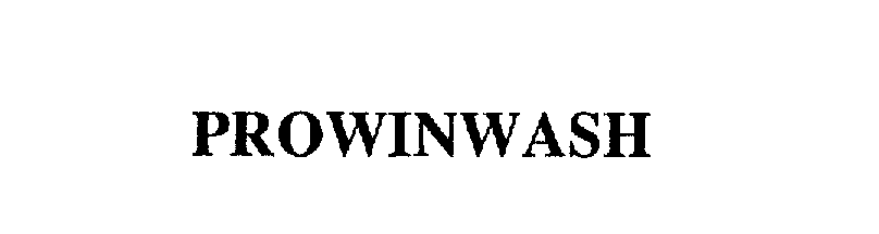 Trademark Logo PROWINWASH