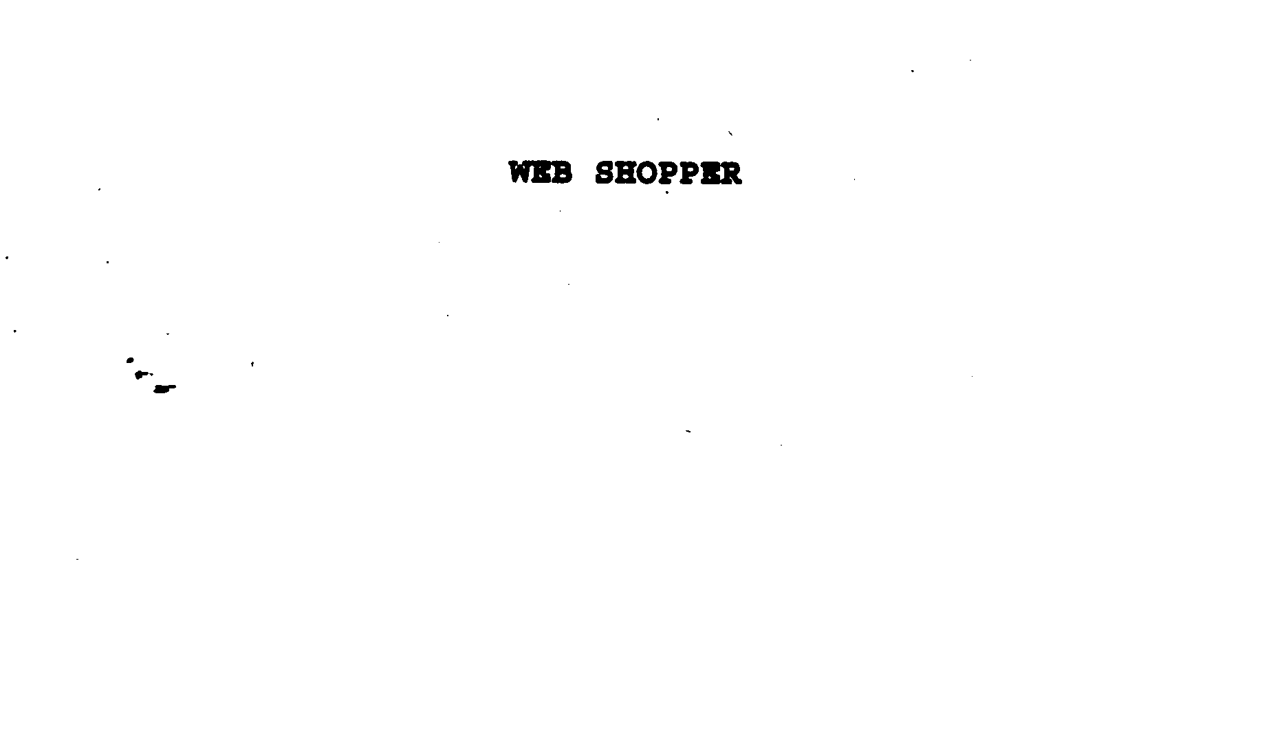  WEB SHOPPER