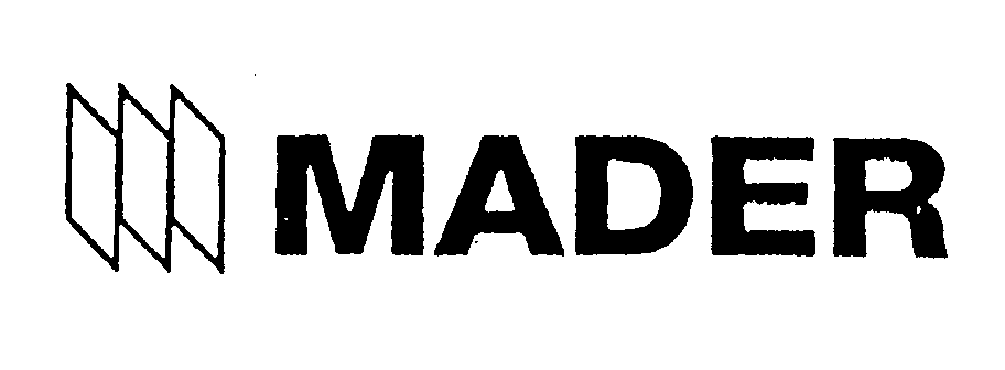 Trademark Logo MADER