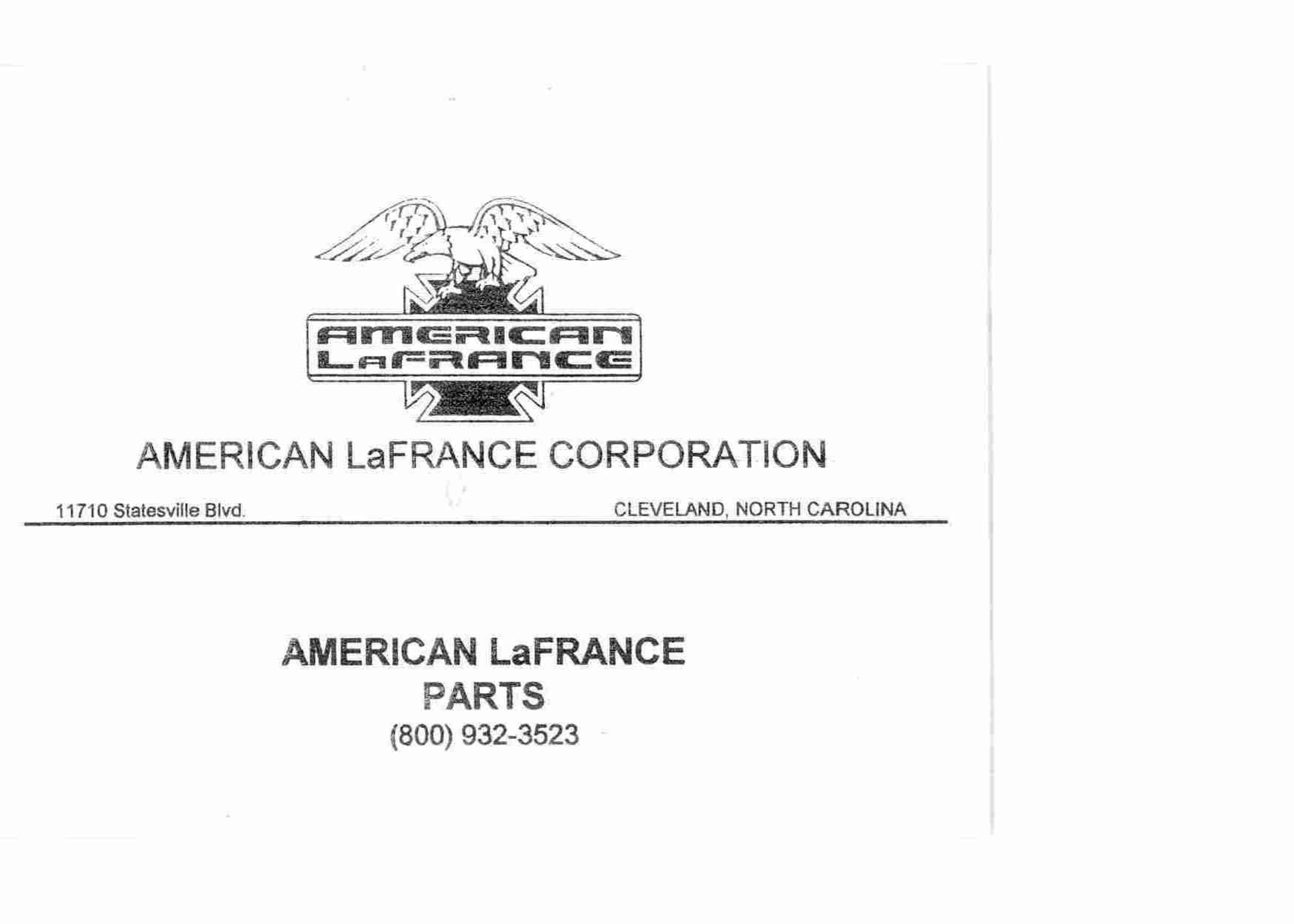 AMERICAN LAFRANCE