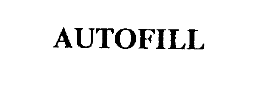 Trademark Logo AUTOFILL
