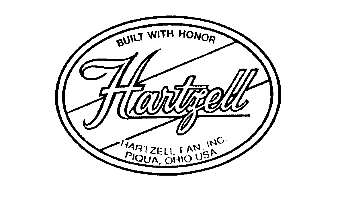  BUILT WITH HONOR HARTZELL HARTZELL FAN, INC. PIQUA, OHIO USA