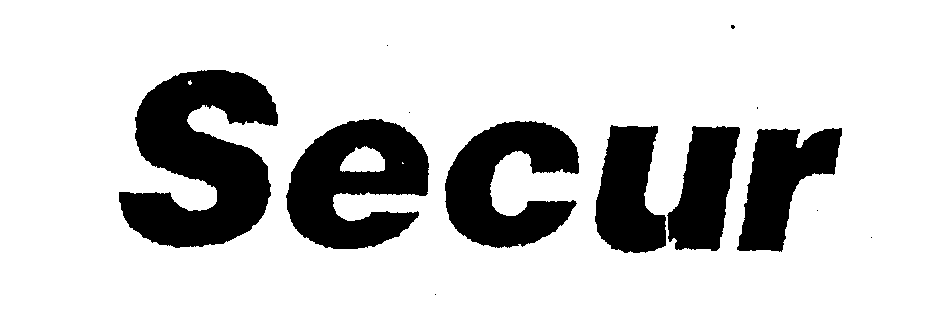 Trademark Logo SECUR