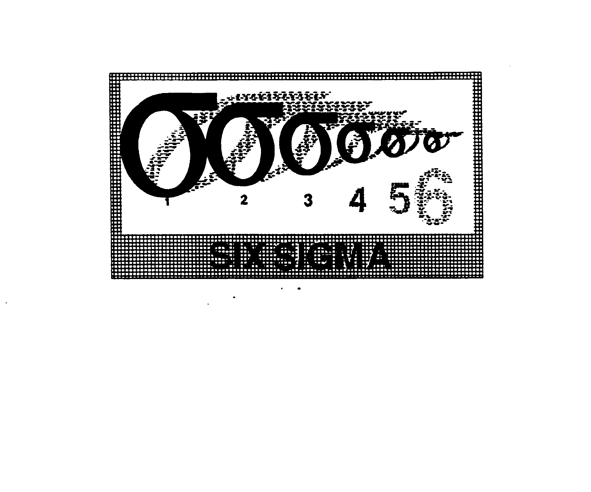 Trademark Logo SIX SIGMA 1 2 3 4 5 6