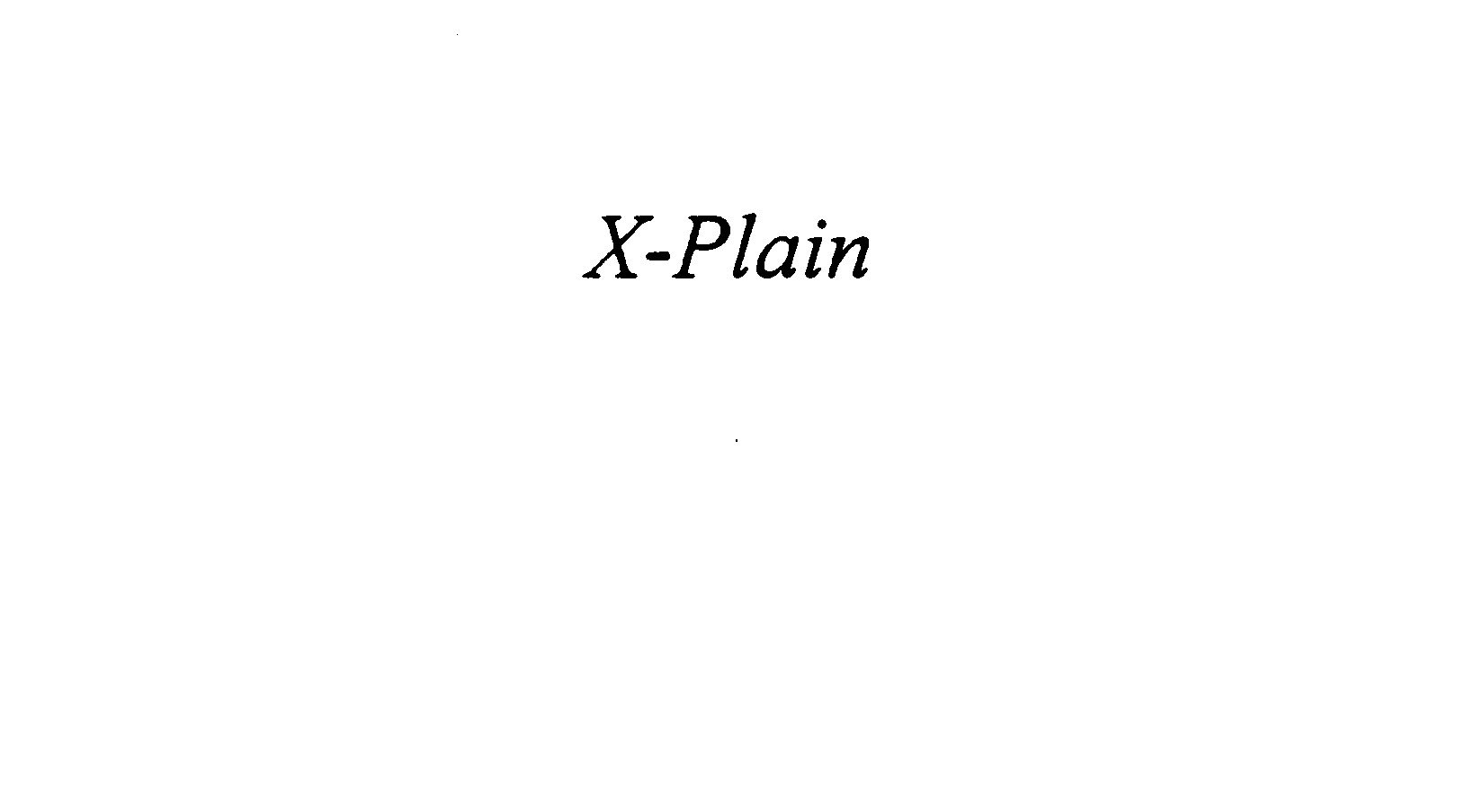 X-PLAIN