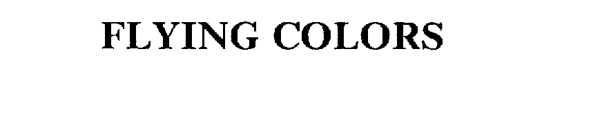 Trademark Logo FLYING COLORS