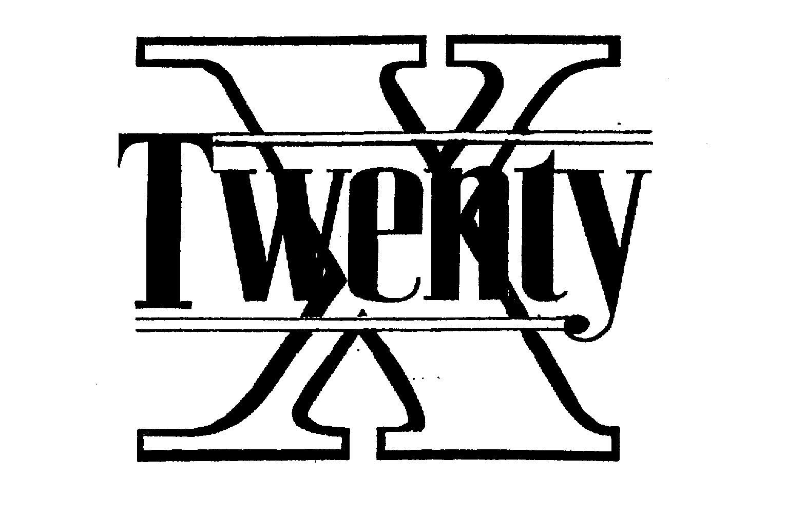 Trademark Logo TWENTY X