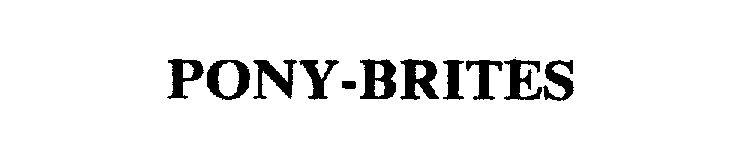 Trademark Logo PONY-BRITES