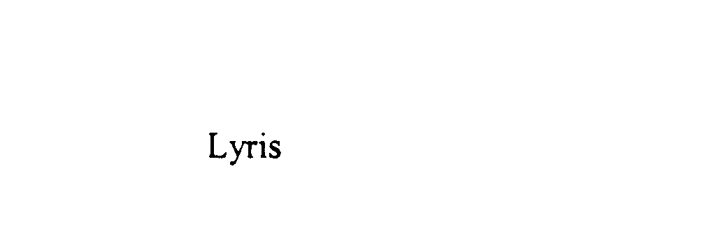 Trademark Logo LYRIS