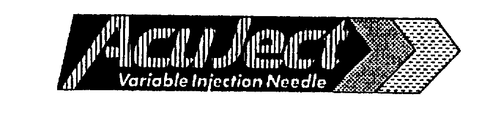 Trademark Logo ACUJECT VARIABLE INJECTION NEEDLE