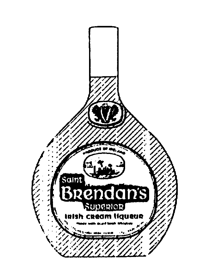  SAINT BRENDAN'S SUPERIOR IRISH CREAM LIQUEUR PRODUCE OF IRELAND MADE WITH AGED IRISH WHISKEY SAINT BRENDAN'S IRISH CREAM LIQUEUR