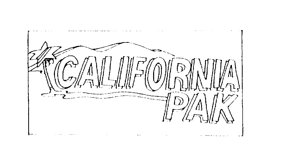 Trademark Logo CALIFORNIA PAK