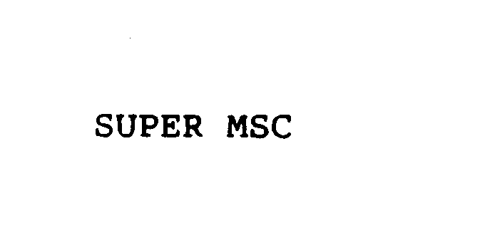  SUPER MSC