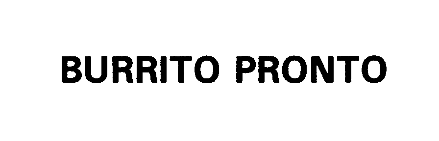  BURRITO PRONTO