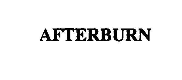 Trademark Logo AFTERBURN