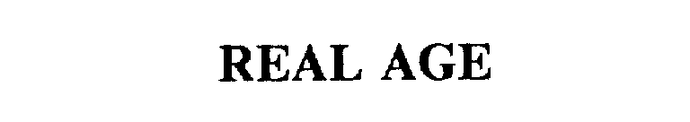 Trademark Logo REAL AGE