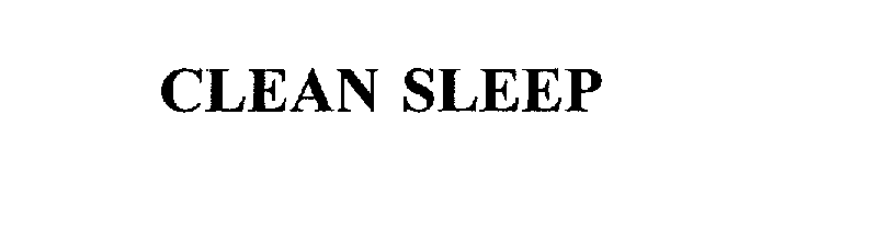 Trademark Logo CLEAN SLEEP