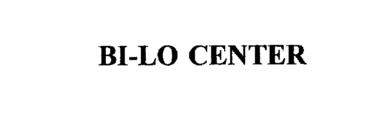 Trademark Logo BI-LO CENTER