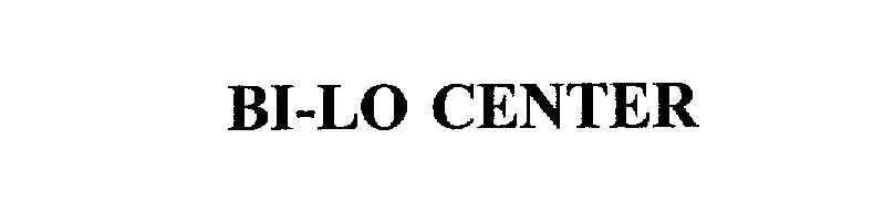 Trademark Logo BI-LO CENTER